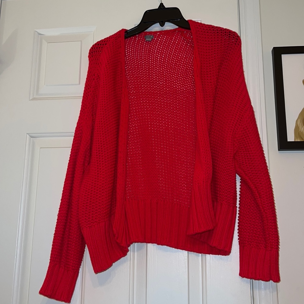 Aerie red cardigan